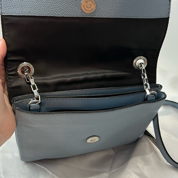 Tahari Farah Light Blue Crossbody Bag - Picture 4 of 6